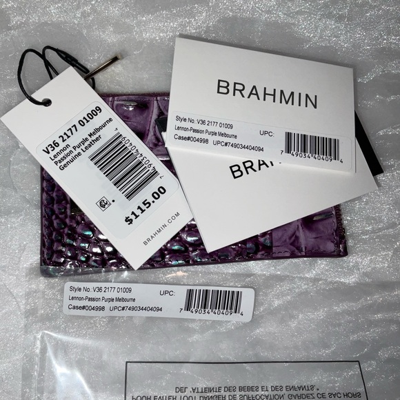 Brahmin Lennon, Purple Passion Melbourne, NWT - Picture 4 of 11